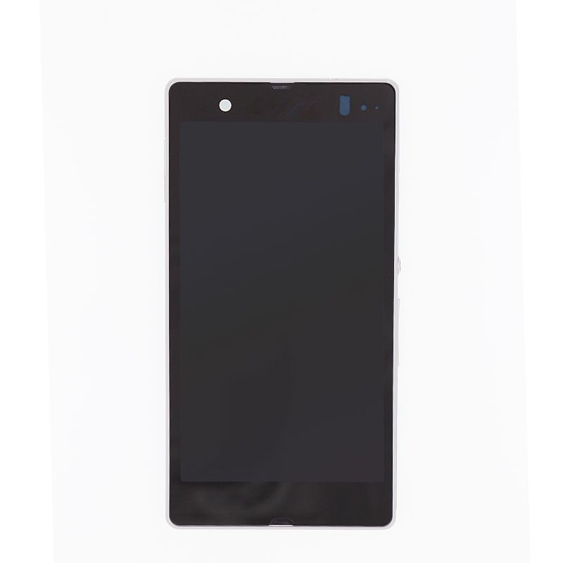 LCD For Sony Xperia Z With Frame White